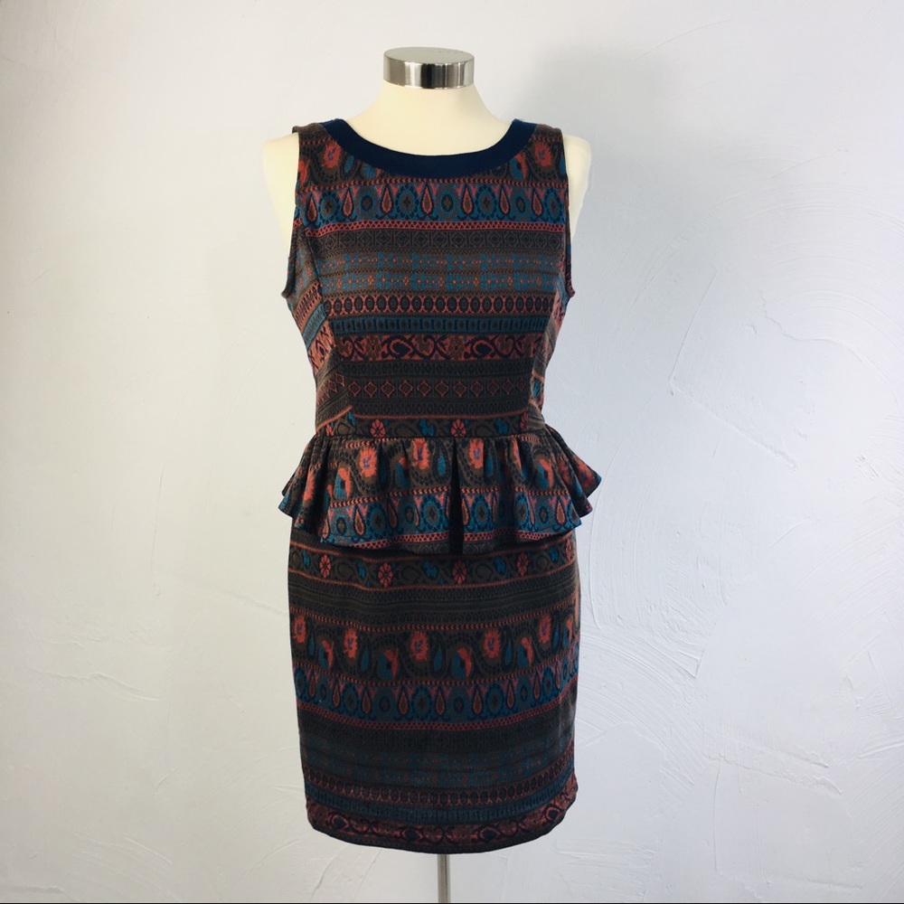 Knit Peplum Dress